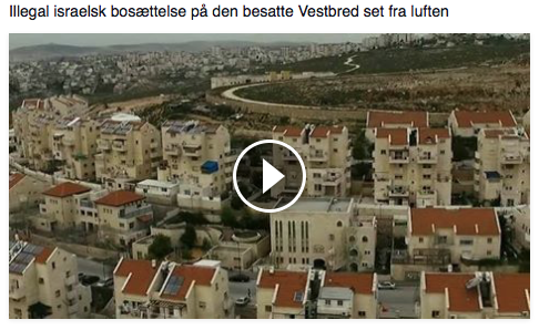 Illegal israelsk bosættelse på den besatte Vestbred set fra luften